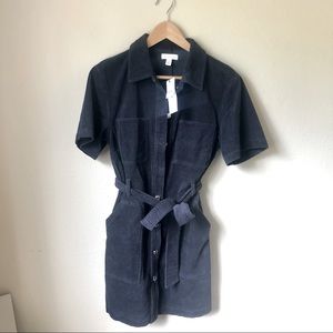 Topshop Corduroy Dress Navy